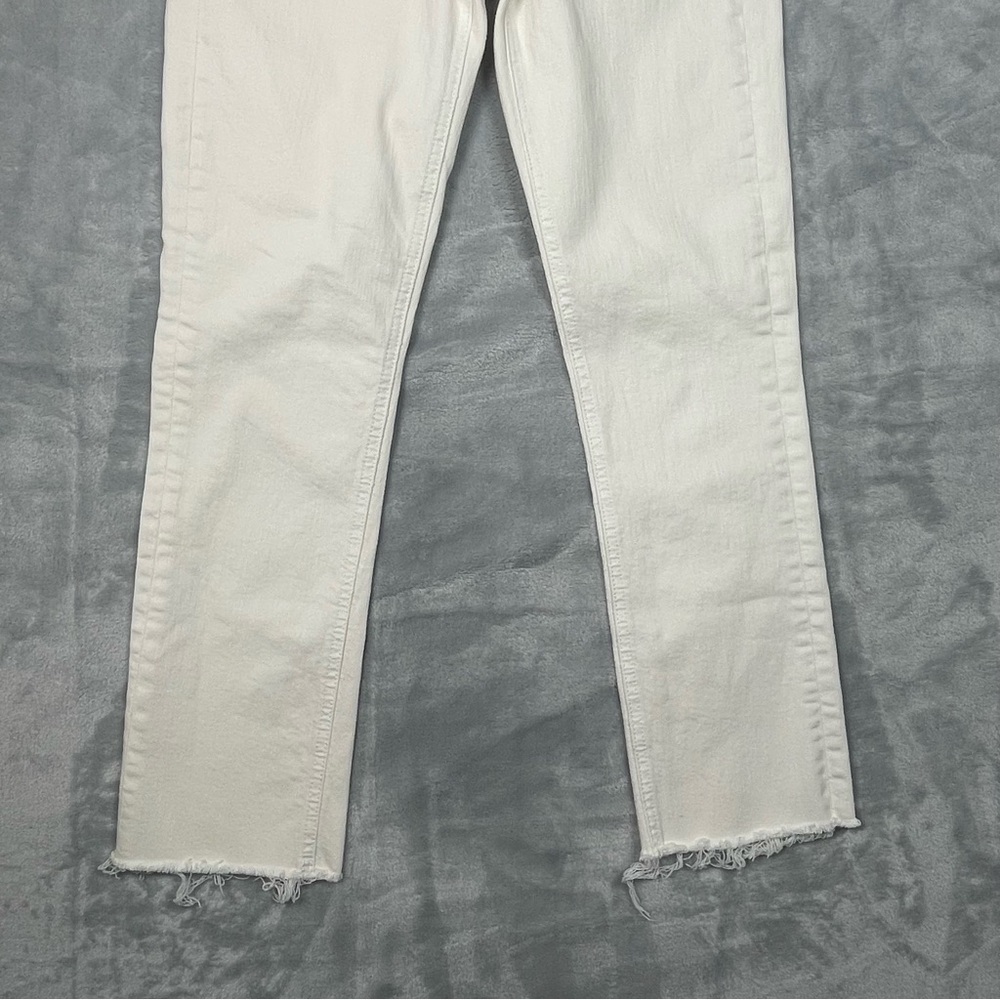 MOTHER White Ankle Crop Jeans - Picture 3 of 12